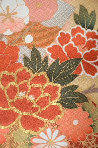 Long-sleeved kimono 6 items set / Furisode / FK#1-731