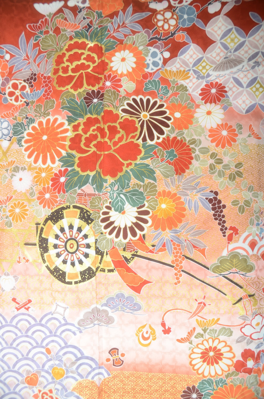 Long-sleeved kimono 6 items set / Furisode / FK#1-733