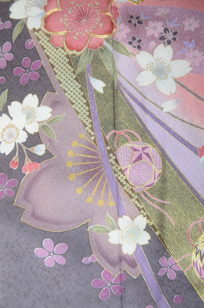 Long-sleeved kimono 6 items set / Furisode / FK#1-735