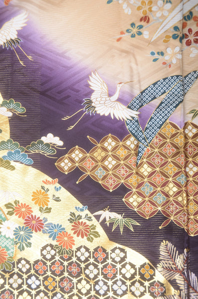Long-sleeved kimono 6 items set / Furisode / FK#1-738