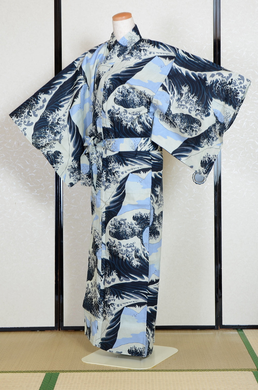 Men Yukata for indoor use /big wave:YB436