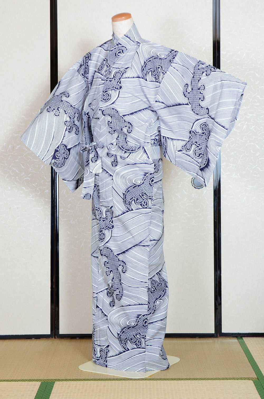 Men Yukata for indoor use /wave :YA261