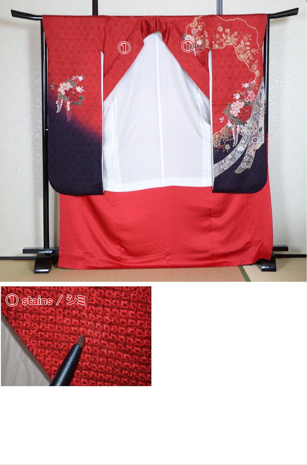Long-sleeved kimono 6 items set / Furisode / FK#1-577