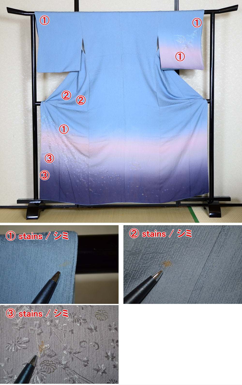 Japanese kimono 6 items set / TK #1-408