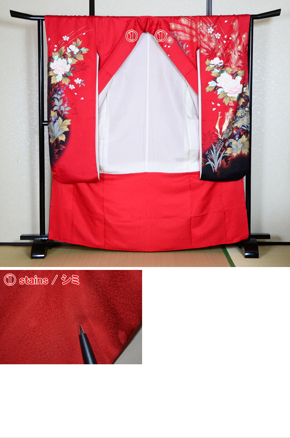Long-sleeved kimono 6 items set / Furisode / FK#1-369