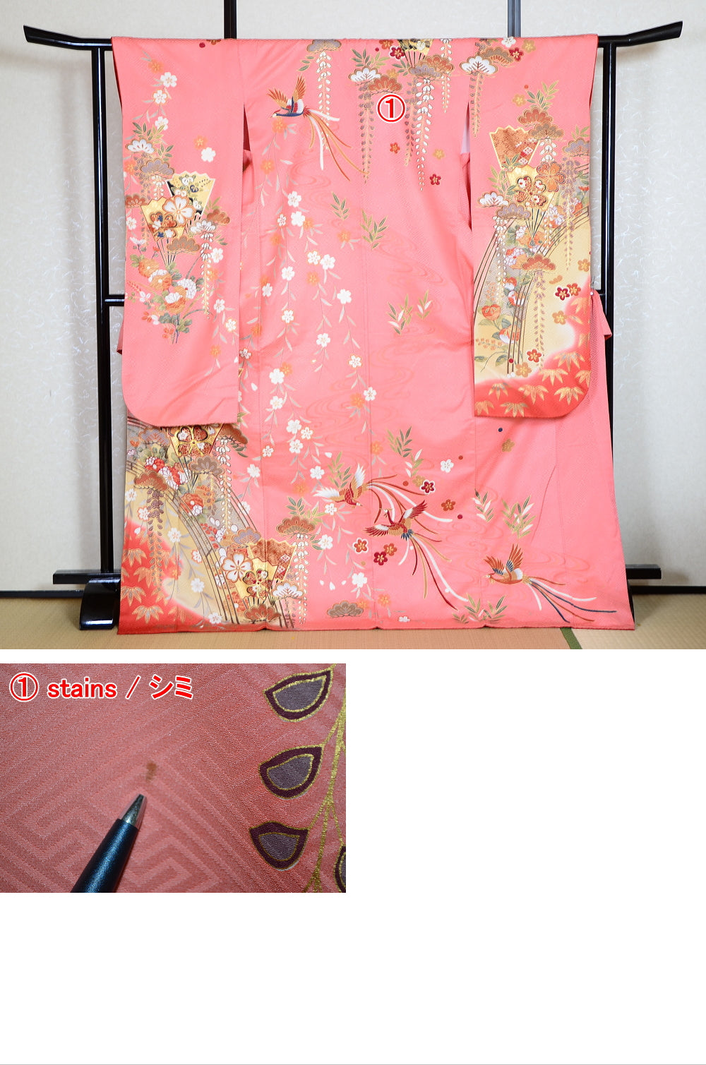 Long-sleeved kimono 6 items set / Furisode / FK#1-436