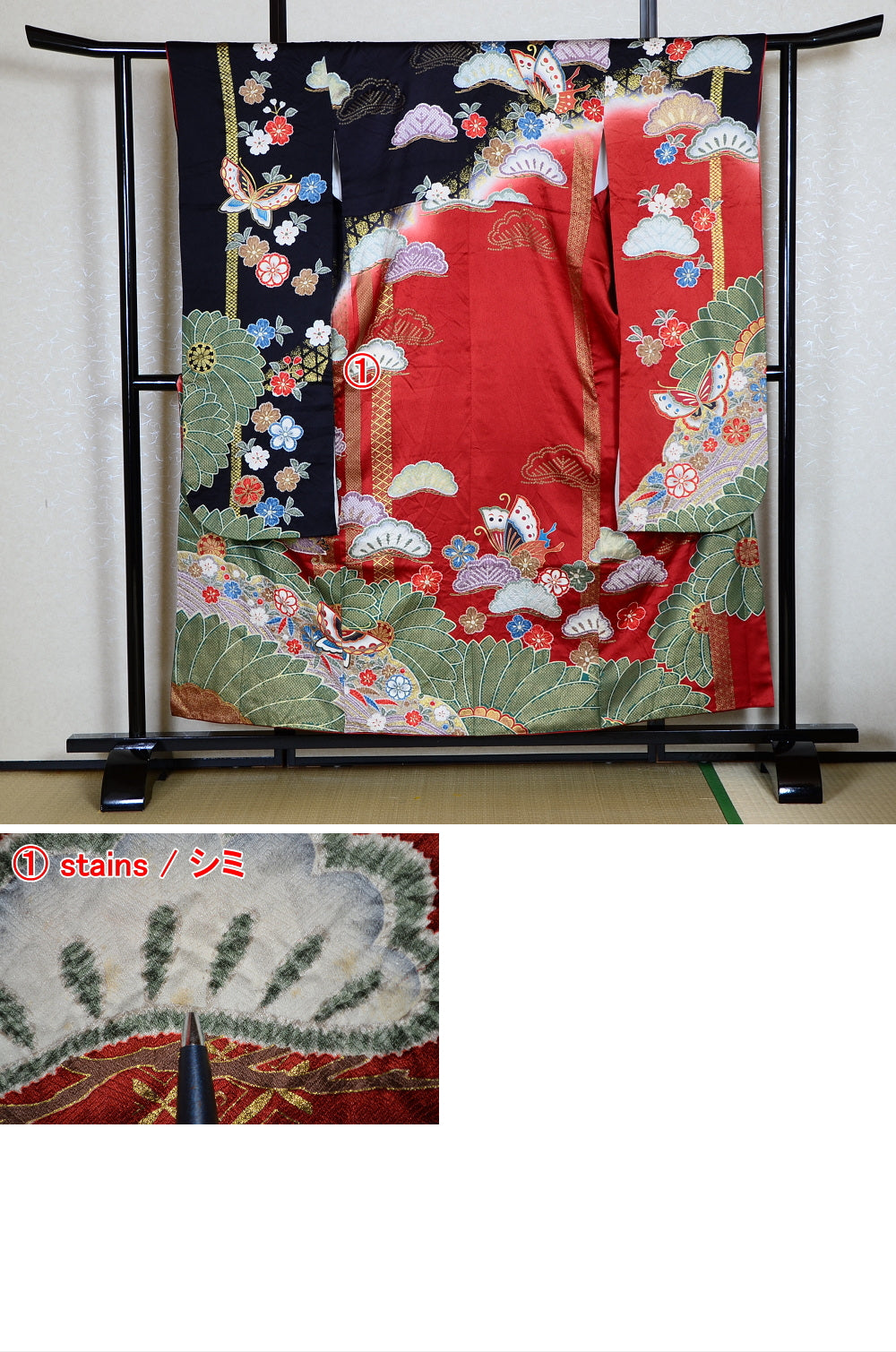 Long-sleeved kimono 6 items set / Furisode / FK#1-234