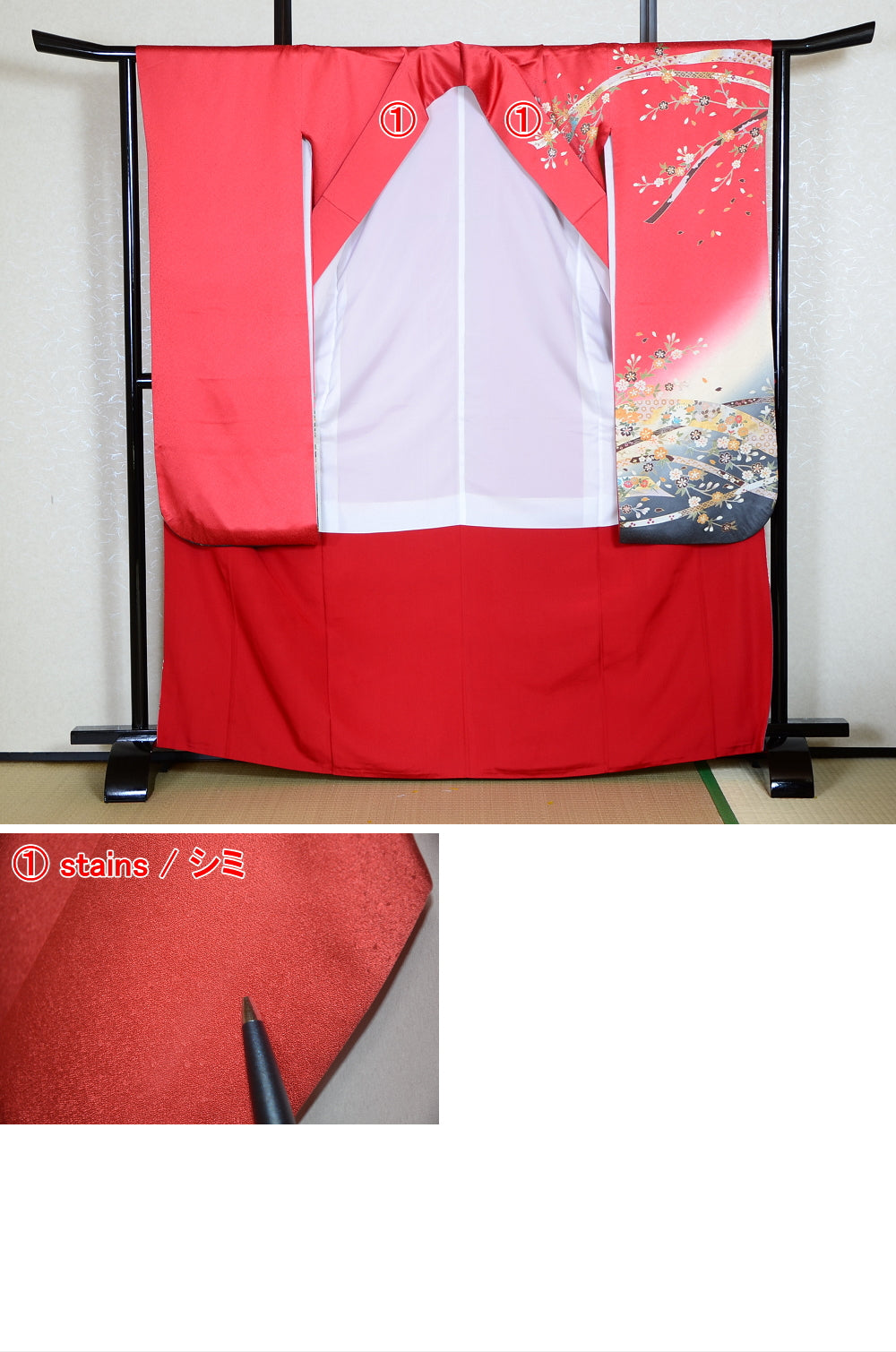 Long-sleeved kimono 6 items set / Furisode / FK#1041