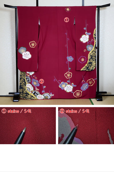 Long-sleeved kimono 6 items set / Furisode / FK#1-444