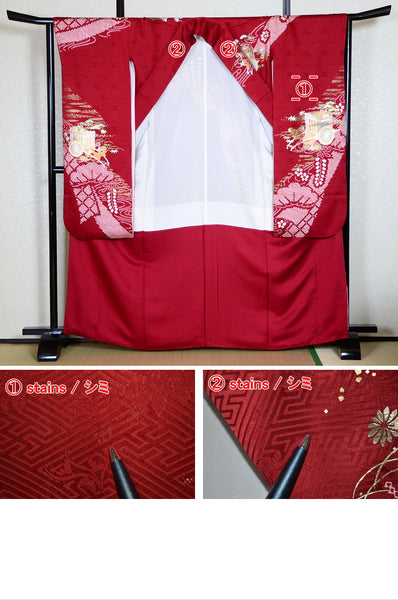 Long-sleeved kimono 6 items set / Furisode / FK#1-326