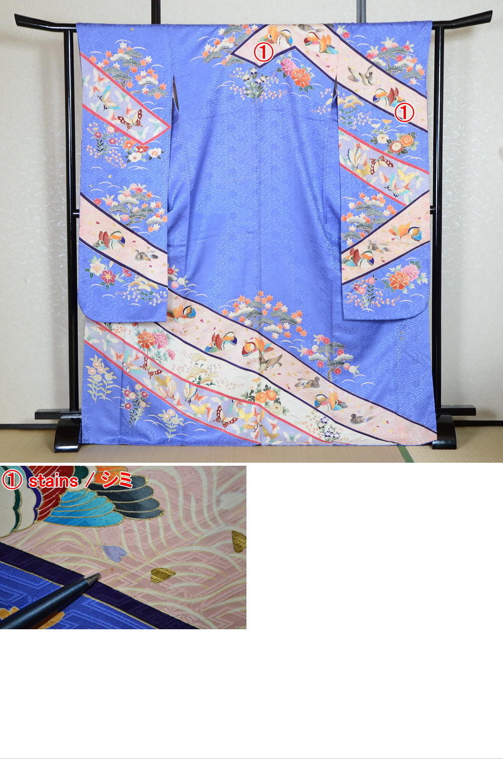 Long-sleeved kimono 6 items set / Furisode / FK#1-730
