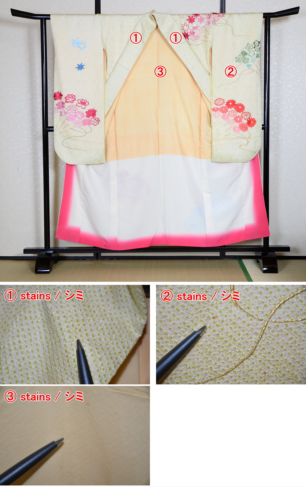 Long-sleeved kimono / Furisode / FK#883