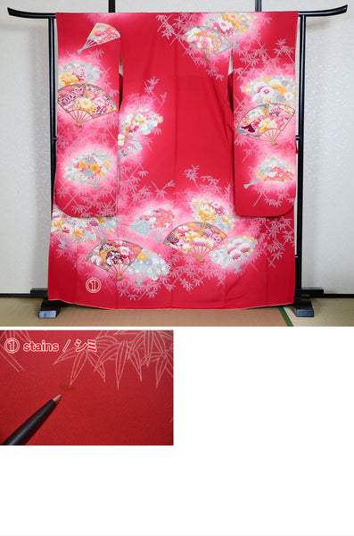 Long-sleeved kimono 6 items set / Furisode / FK#820