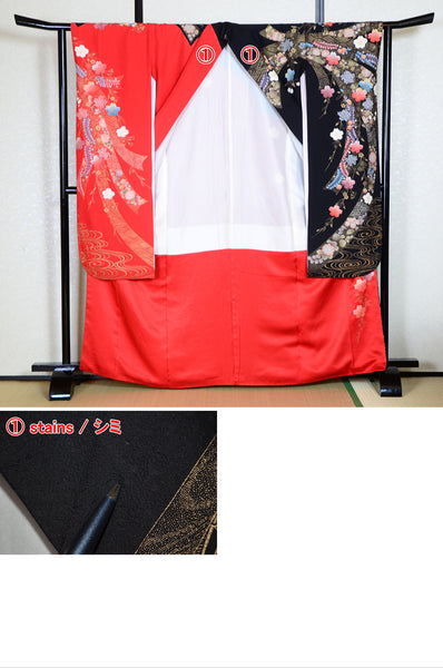 Long-sleeved kimono 6 items set / Furisode / FK#1-665