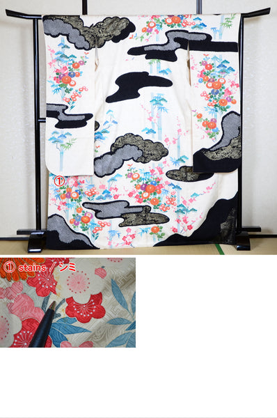 Long-sleeved kimono 6 items set / Furisode / FK#1-357