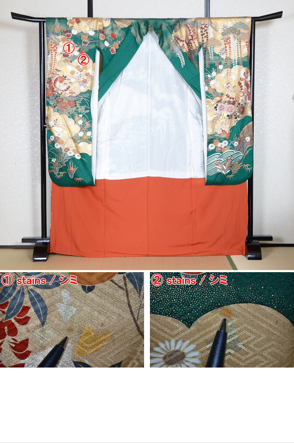 Long-sleeved kimono 6 items set / Furisode / FK#1-721