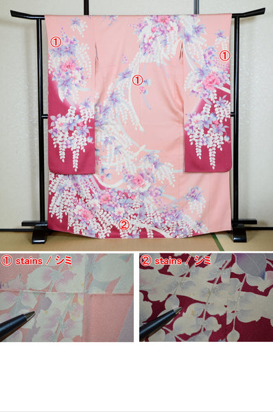 Long-sleeved kimono 6 items set / Furisode / FK#1-740