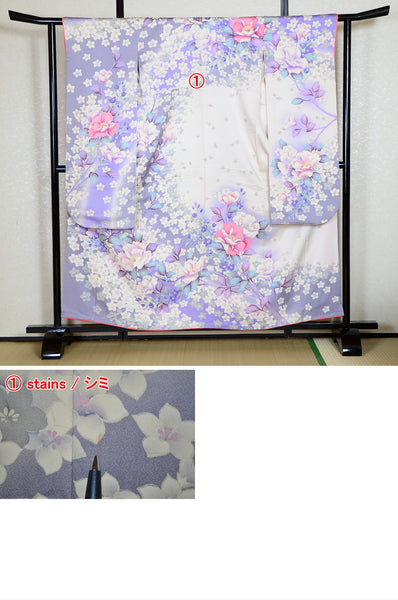 Long-sleeved kimono 6 items set / Furisode / FK#1-244
