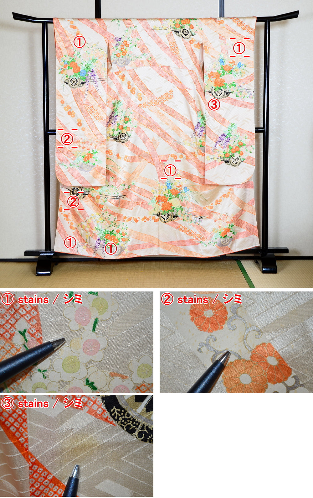 Long-sleeved kimono / Furisode / FK#1-638