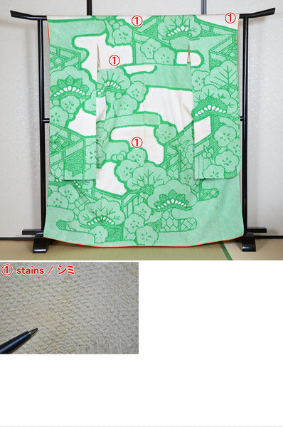 Long-sleeved kimono 6 items set / Furisode / FK#1-744