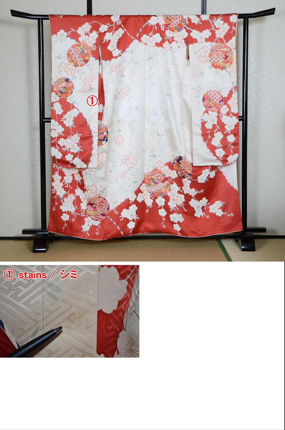 Long-sleeved kimono 6 items set / Furisode / FK#1-530