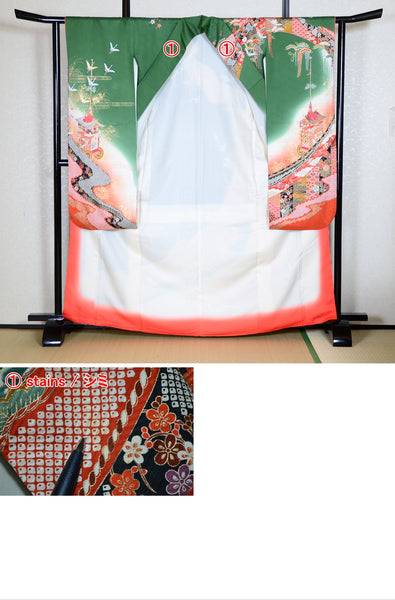 Long-sleeved kimono 6 items set / Furisode / FK#1-384