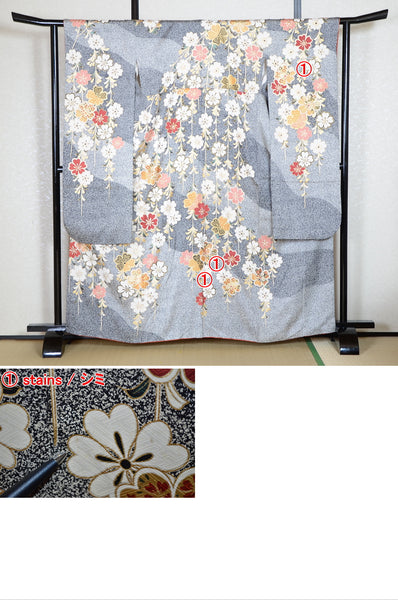Long-sleeved kimono 6 items set / Furisode / FK#1-692