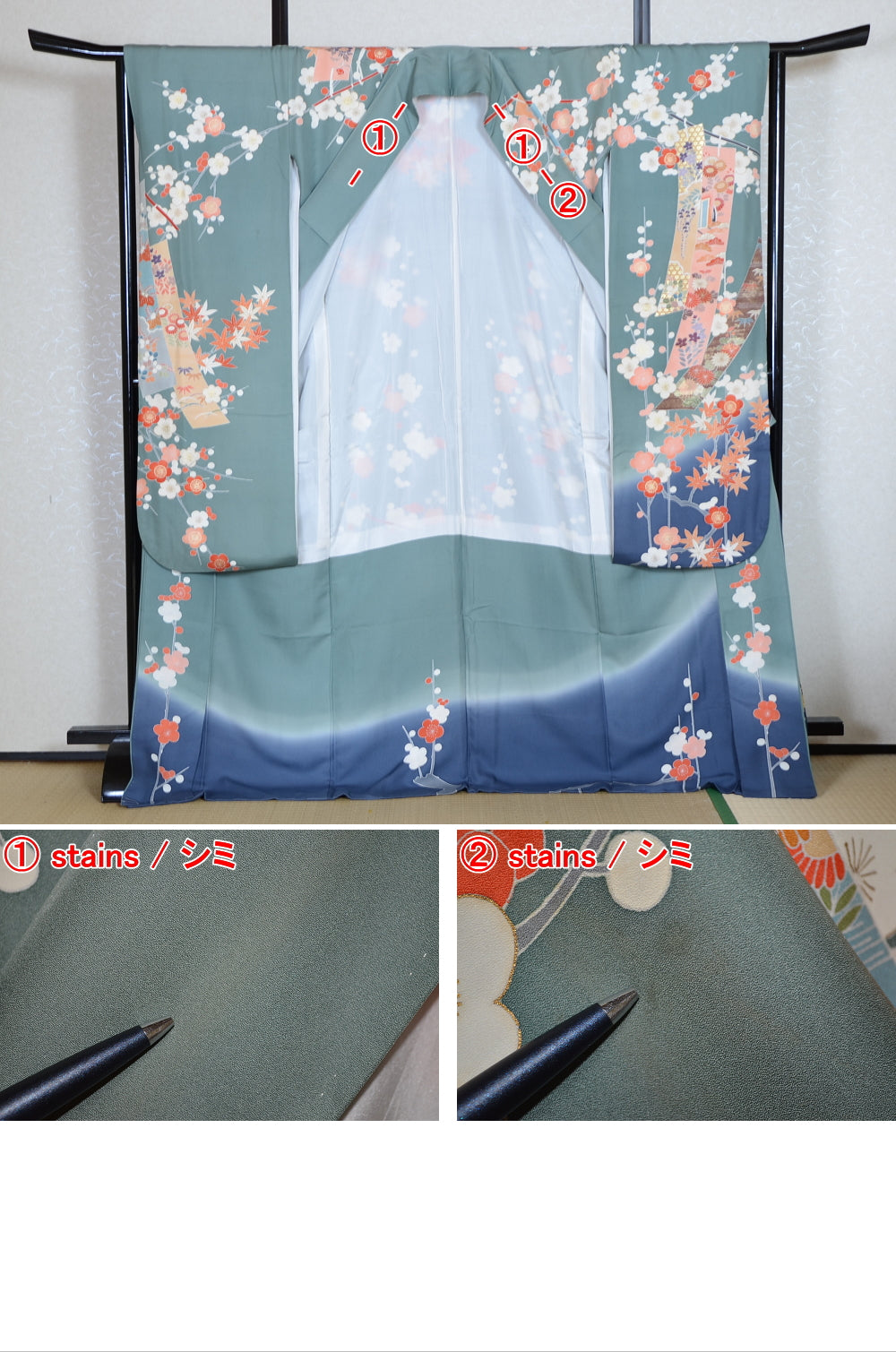 Long-sleeved kimono 6 items set / Furisode / FK#1-779