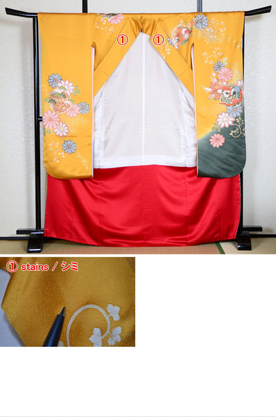 Long-sleeved kimono 6 items set / Furisode / FK#1-299