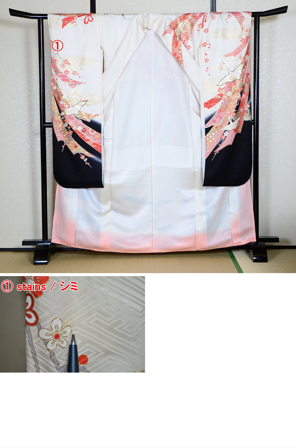 Long-sleeved kimono 6 items set / Furisode / FK#1184