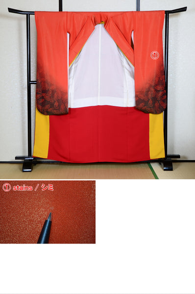 Long-sleeved kimono 6 items set / Furisode / FK#1-674