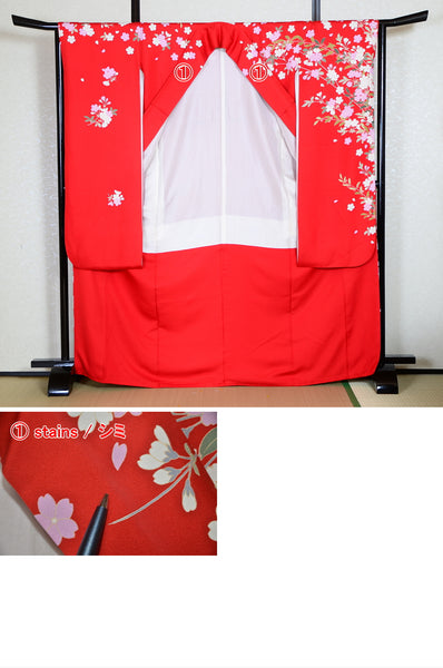 Long-sleeved kimono 6 items set / Furisode / FK#1046