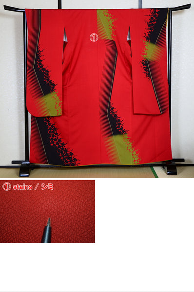 Long-sleeved kimono 6 items set / Furisode / FK#1-312