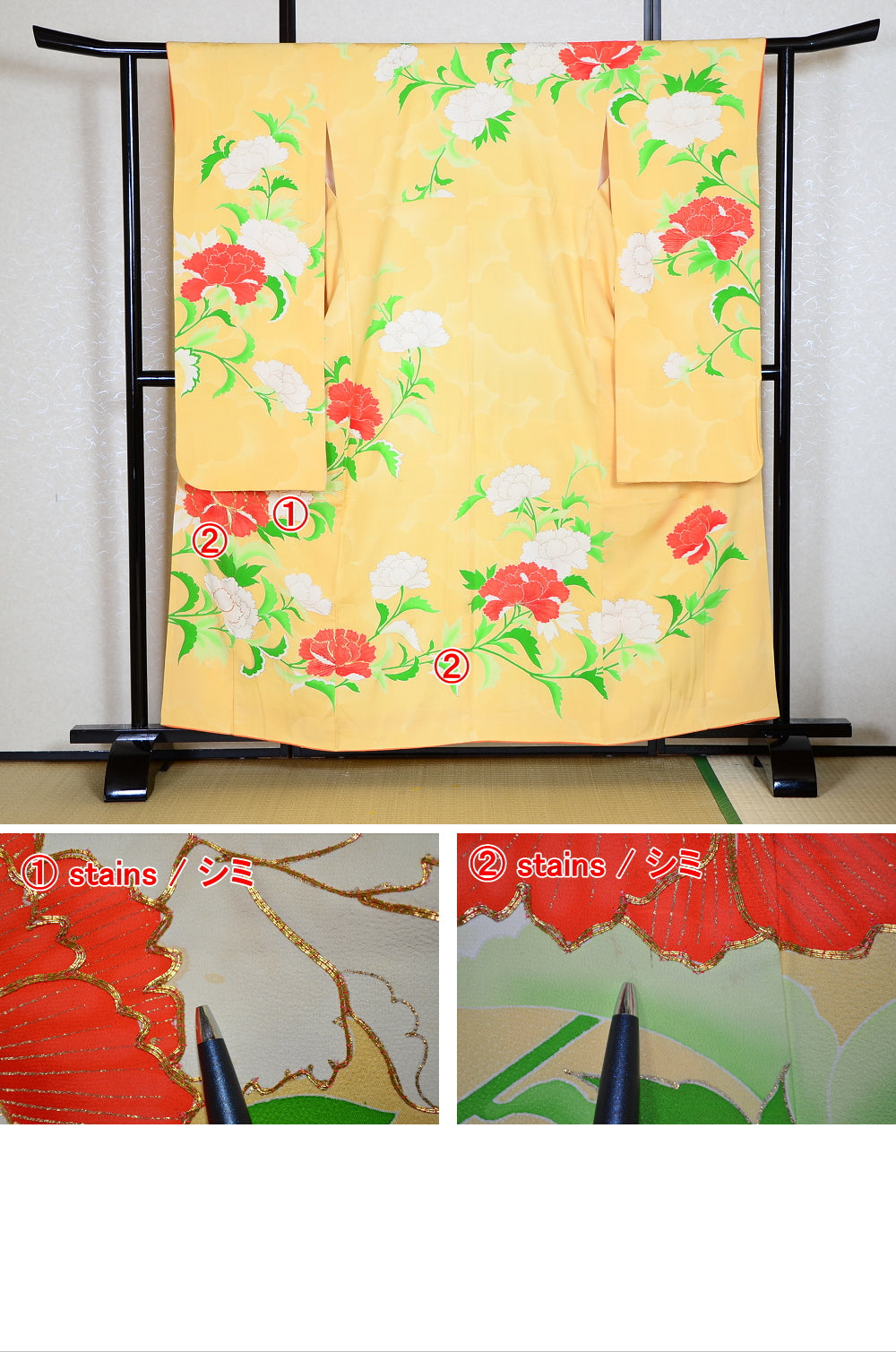 Long-sleeved kimono 6 items set / Furisode / FK#1-435