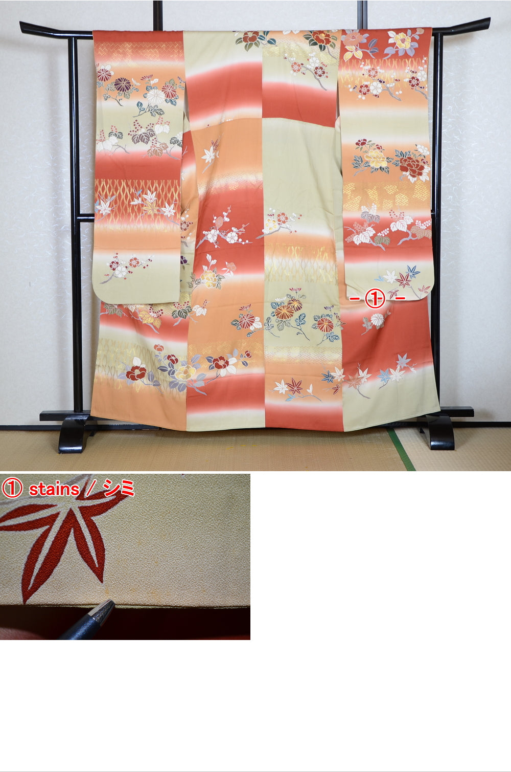 Long-sleeved kimono 6 items set / Furisode / FK#1-831