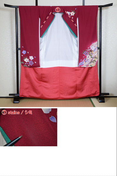 Long-sleeved kimono 6 items set / Furisode / FK#1-532