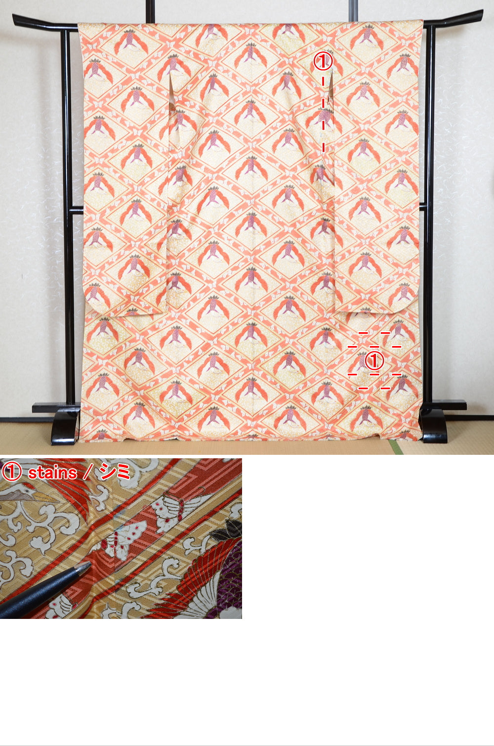 Long-sleeved kimono 6 items set / Furisode / FK#1-709