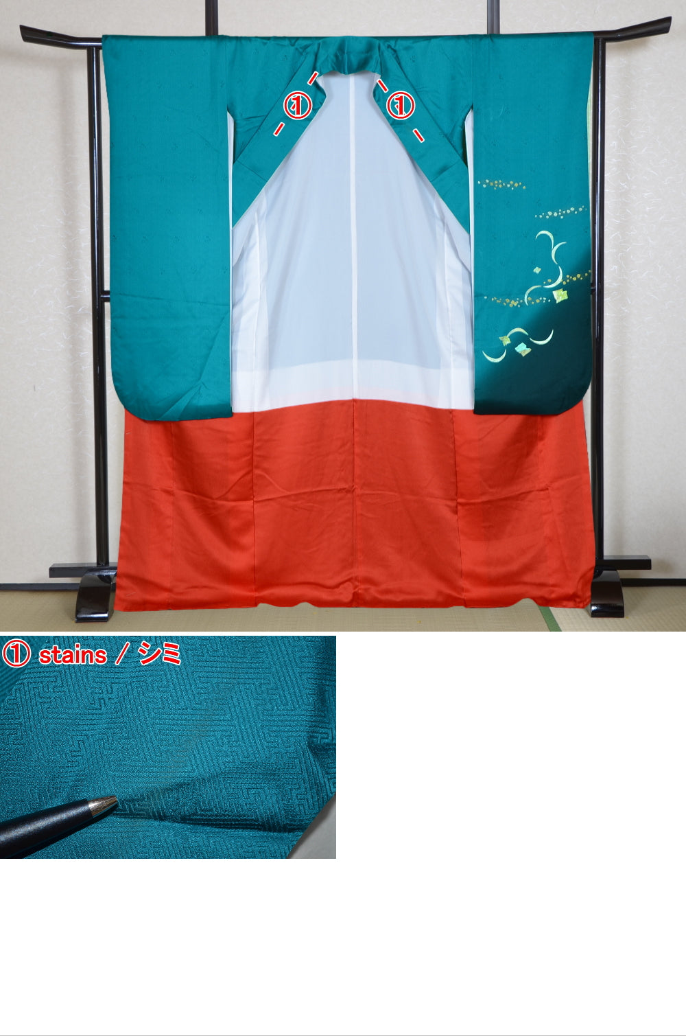 Long-sleeved kimono 6 items set / Furisode / FK#1-756