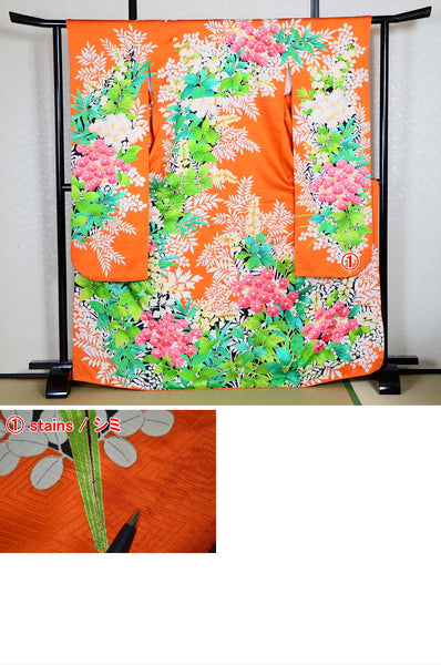 Long-sleeved kimono 6 items set / Furisode / FK#1-237