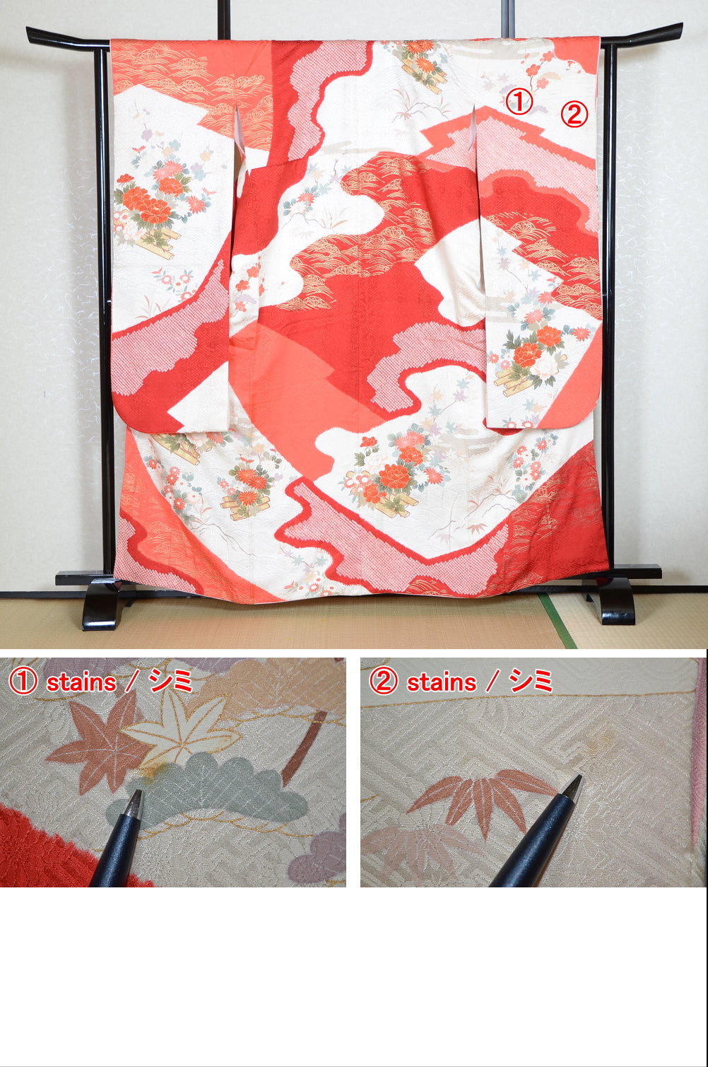 Long-sleeved kimono 6 items set / Furisode / FK#1-568