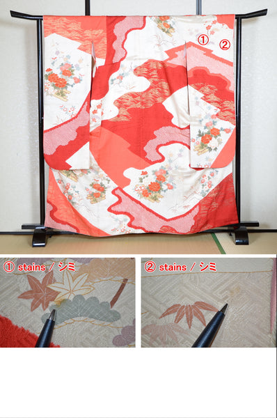 Long-sleeved kimono 6 items set / Furisode / FK#1-568