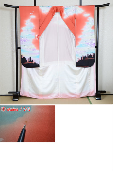 Long-sleeved kimono 6 items set / Furisode / FK#1-570