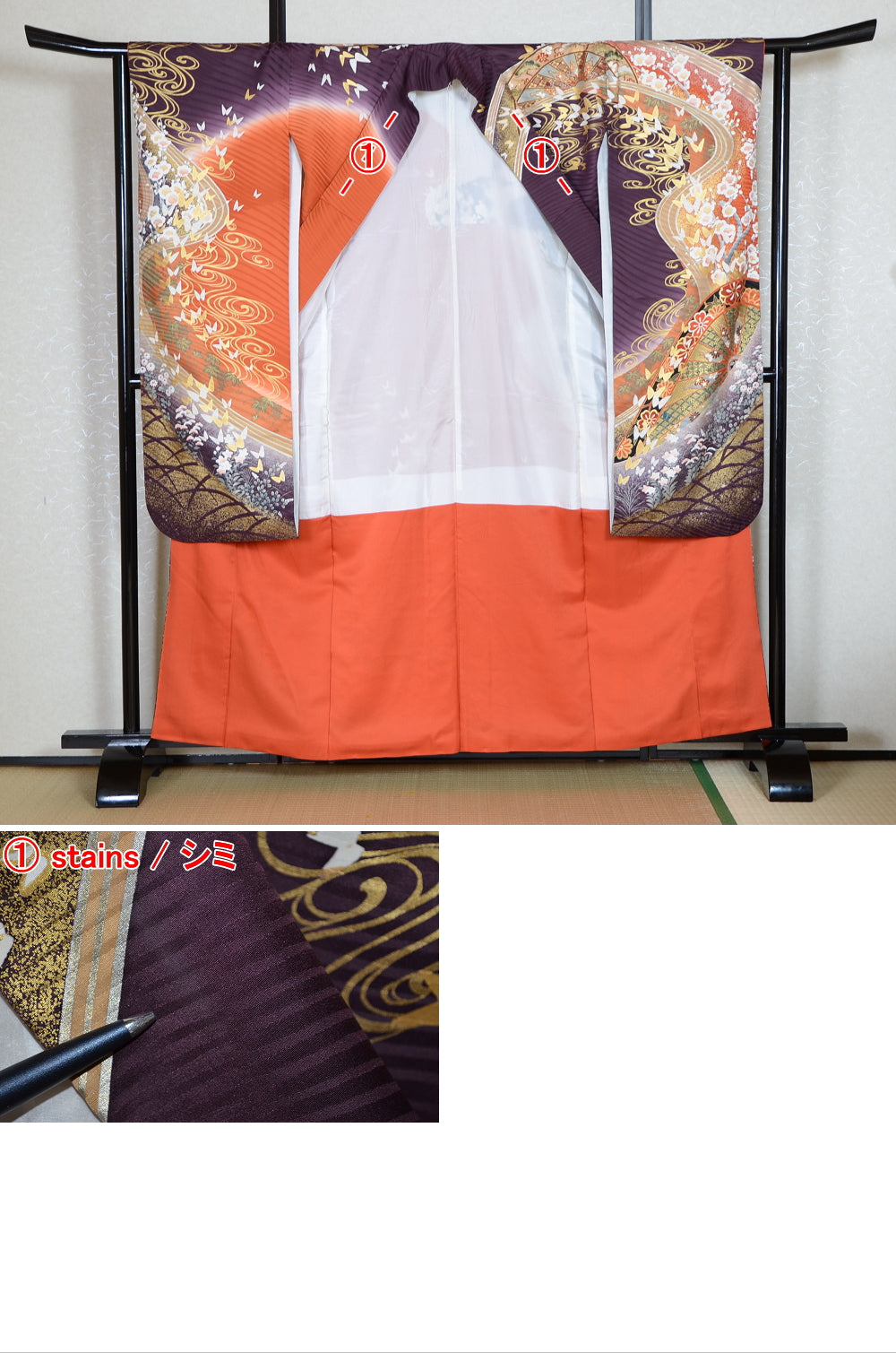 Long-sleeved kimono 6 items set / Furisode / FK#1-734