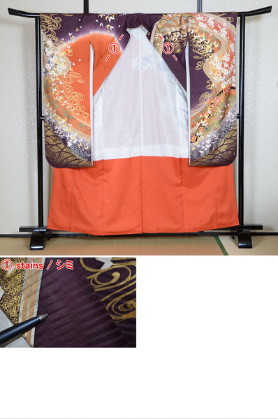 Long-sleeved kimono 6 items set / Furisode / FK#1-734
