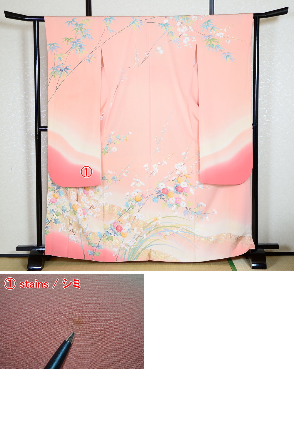 Long-sleeved kimono 6 items set / Furisode / FK#1-322