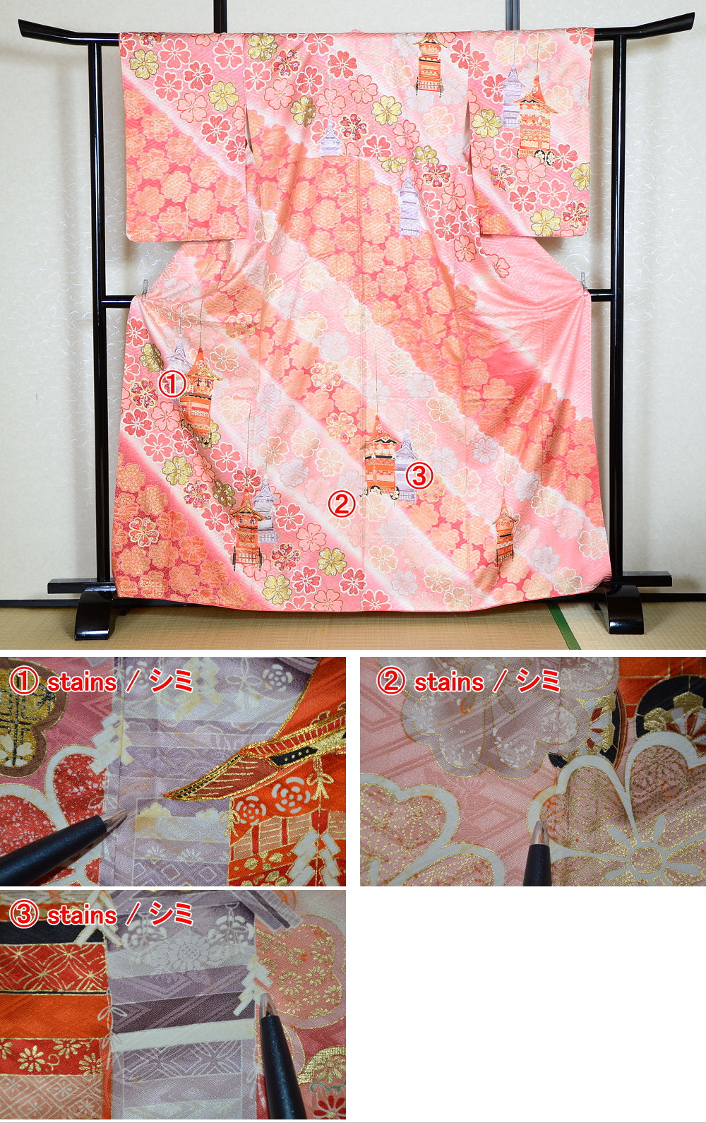 Japanese kimono 6 items set / TK #1-473
