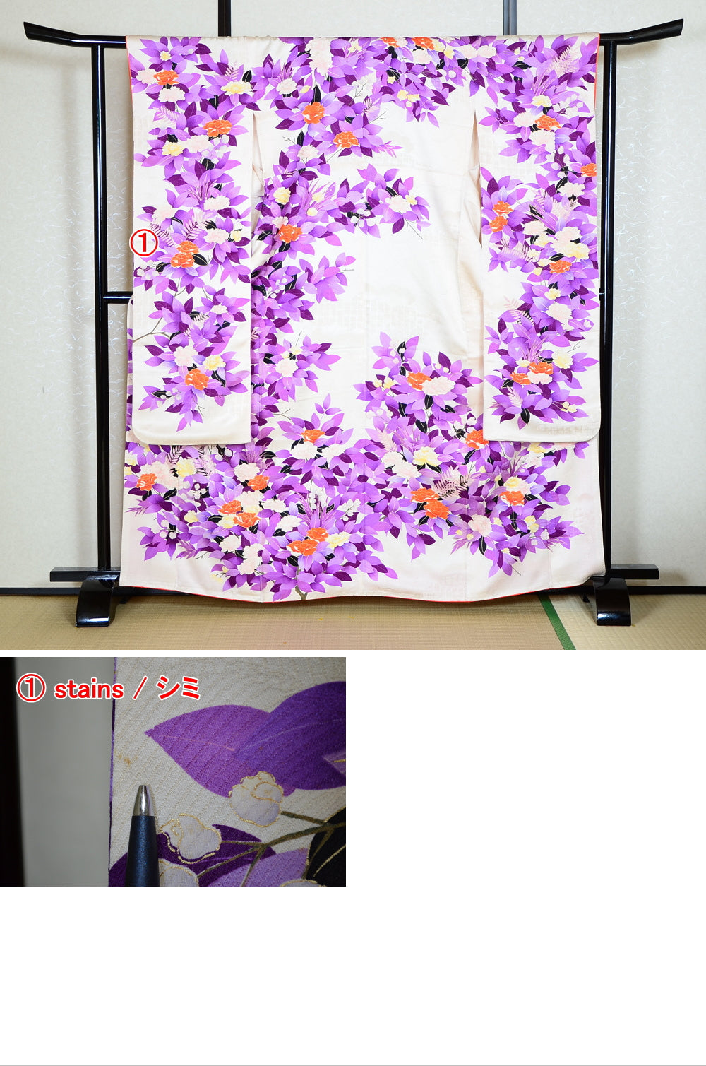 Long-sleeved kimono 6 items set / Furisode / FK#1-372