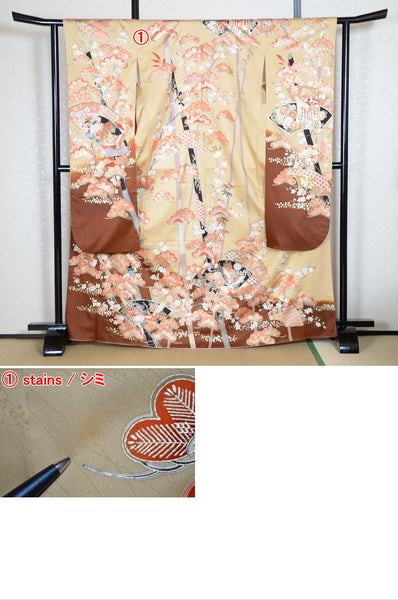 Long-sleeved kimono 6 items set / Furisode / FK#1-681