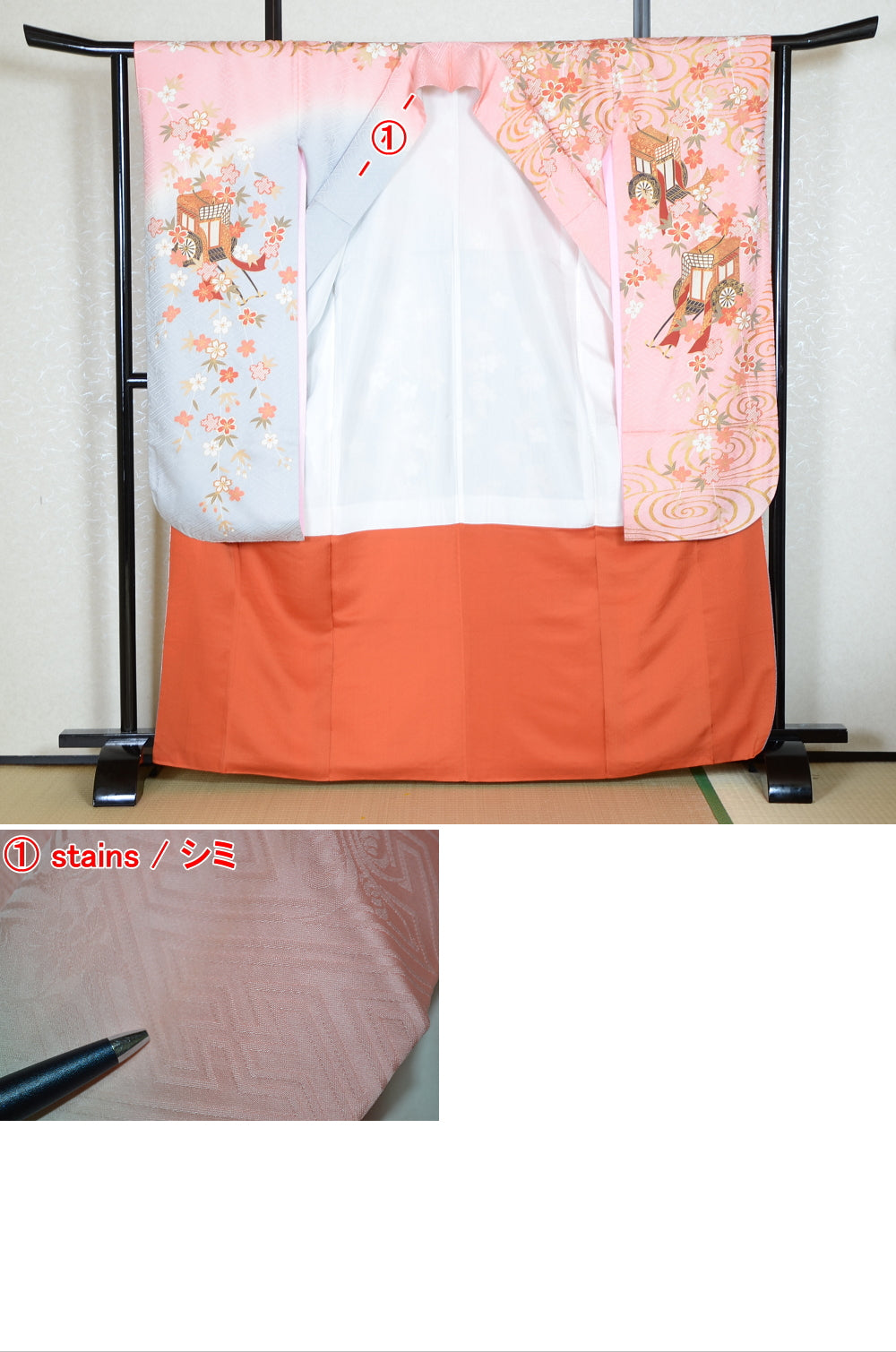 Long-sleeved kimono 6 items set / Furisode / FK#1-715