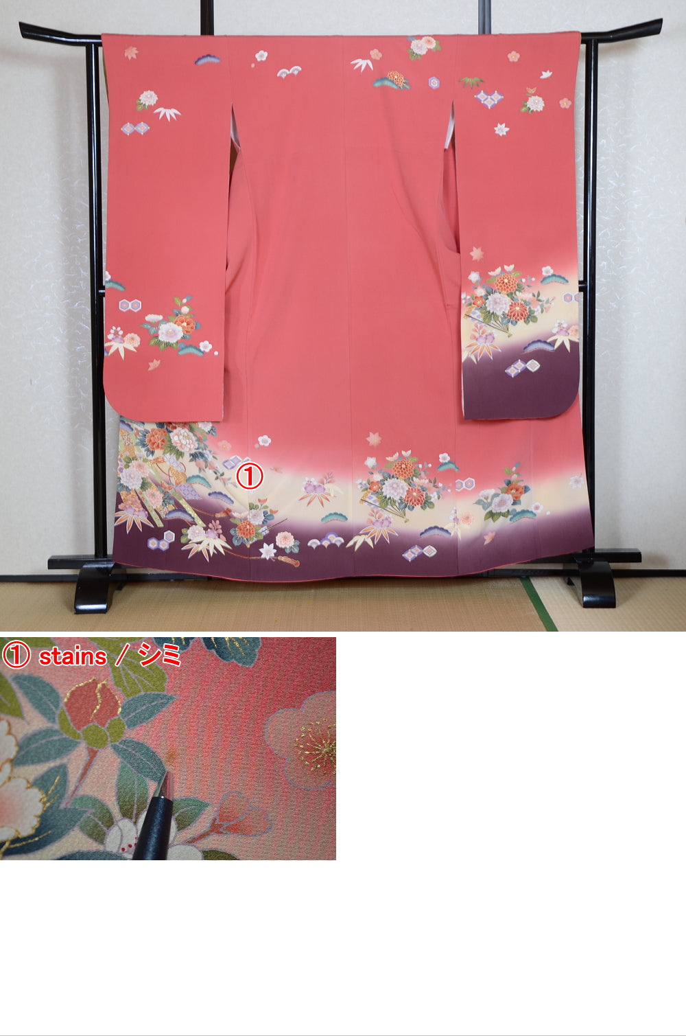 Long-sleeved kimono 6 items set / Furisode / FK#1-787